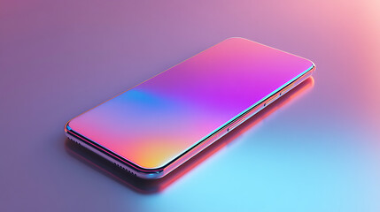 mobile phone with blue screen