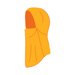 polarized ski mask cartoon vector illustration