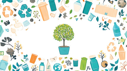 Eco-friendly Photo featuring recycling and nature themes