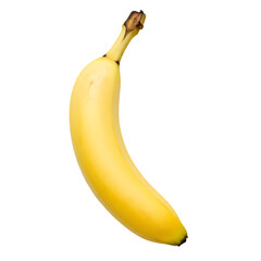 Ripe Yellow Banana Image on Transparent  background