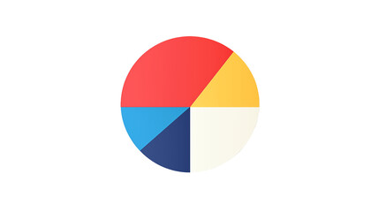 Fototapeta premium Abstract Colorful Pie Chart for Business Reports