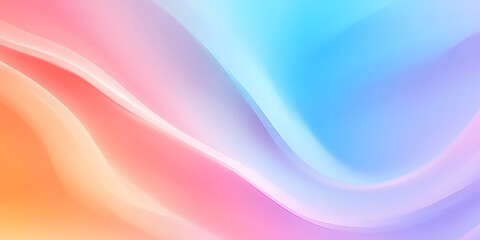 Obraz premium Abstract Gradient Background with Soft Waves and Pastel Color Transitions