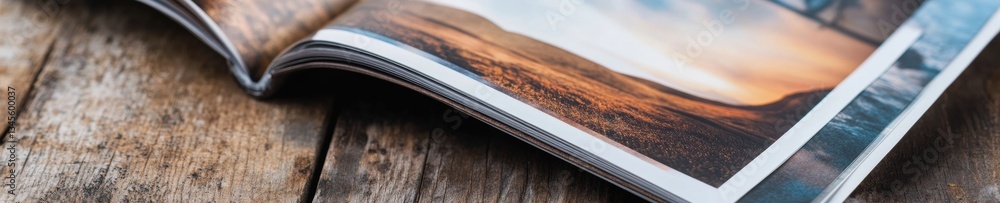 Aufkleber nostalgic print revival curated media experience in high-resolution landscape editorial - digital ag