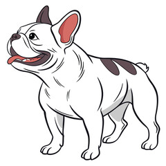 French Bulldog Vector Illustration