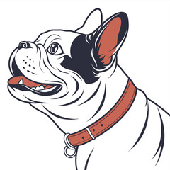 French Bulldog Vector Illustration