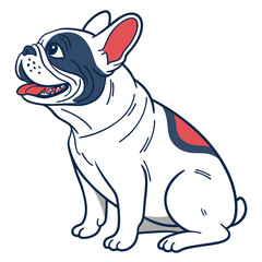 French Bulldog Vector Illustration