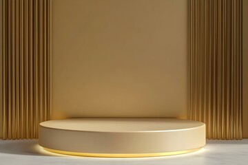 Slim Floating Podium with Soft Matte Finish and Elegant Design