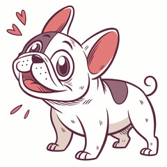 French Bulldog Vector Illustration