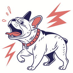 French Bulldog Vector Illustration