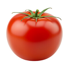 Juicy Red Tomato on Transparent  background