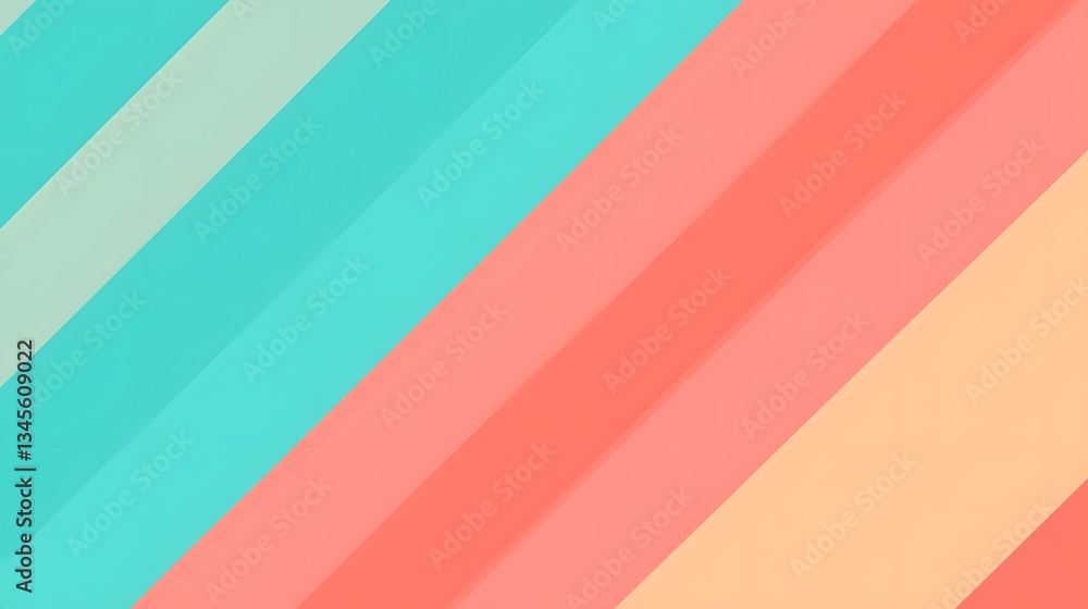 Aufkleber diagonal lines in multiple pastel colors create abstract artwork