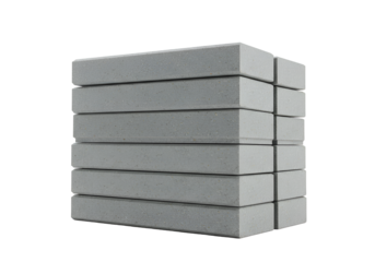Curbstone Stack Icon - Neatly Arranged Precast Concrete Curbstones