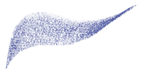 Separate purple crayon brush strokes on transparent background.