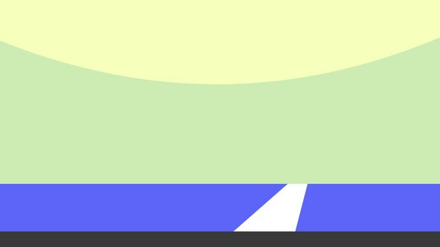 Disability Runner Motion Graphic Vector Art