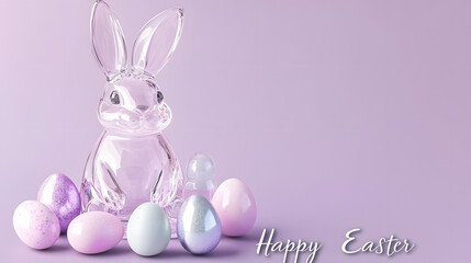 Obraz premium easter, bunny, holiday, spring, cartoon, card, illustration, cute, happy, grass, flower, celebration, art, design, easter bunny, nature, flowers, joy
