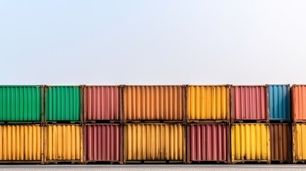 Obraz premium Colorful shipping containers (3)