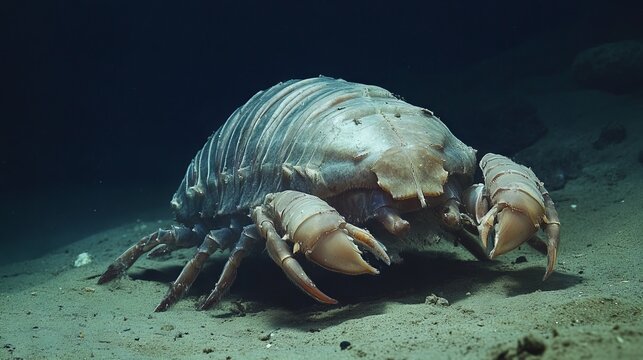 Generic Giant Isopod View Abyss Scuttling Deep Prehistoric
