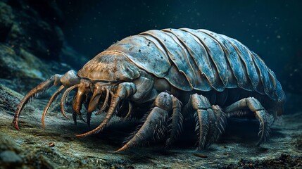 Generic Giant Isopod View Abyss Scuttling Prehistoric