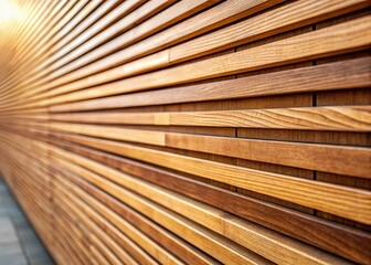 High-Resolution Wood Slat Wall Paneling Background Texture - Natural Wooden Design
