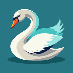 Naklejka premium Swan