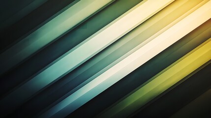 Fototapeta premium Diagonal parallel layered colored rectangles create a gradient abstract design
