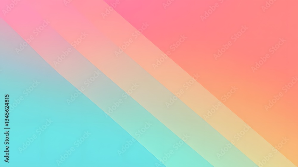 Poster angled colorful gradients displaying various overlapping and diagonal patterns