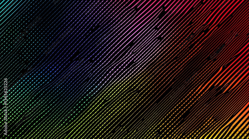 Aufkleber abstract colorful lines create a vibrant background design composition