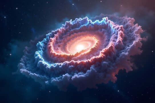 A breathtaking spiral galaxy in the cosmos, its vibrant colors and intricate structure a testament to the wonders of the universe - Powered by Adobe