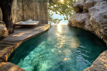 tropical beach in thailand resort 