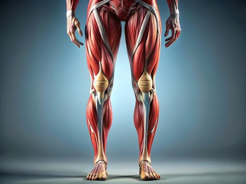 Human Leg Muscle Anatomy: Detailed Photographic Study of Quadriceps, Hamstrings, and Calves