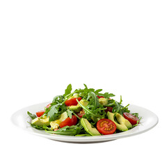 Delicious Avocado & Tomato Salad on Transparent  background