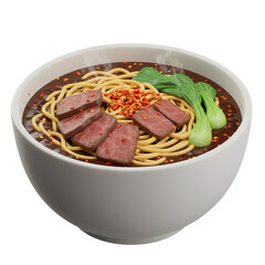 Beef Noodle Soup Recipe on Transparent  background