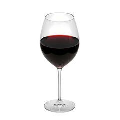 Red Wine Glass Stock Photo on Transparent  background