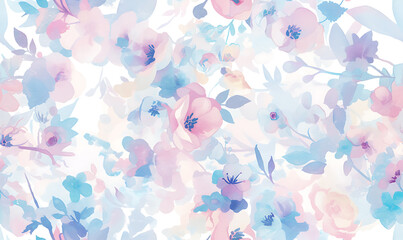 Creative 2D Doodle seamless pattern Floral or flower Illustrations