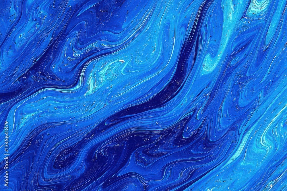 Wall mural abstract blue swirl pattern background for creative design projects