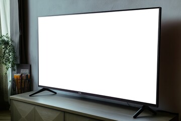 Vibrant Image of a Photo of an Led Tv with Voice Control