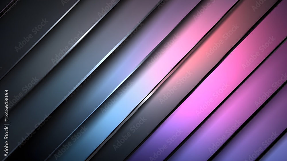 Aufkleber diagonal layers of colorful bands create a modern abstract design