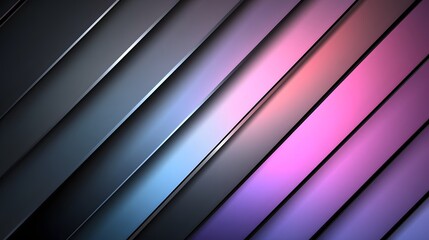 Obraz premium Diagonal Layers of Colorful Bands Create a Modern Abstract Design