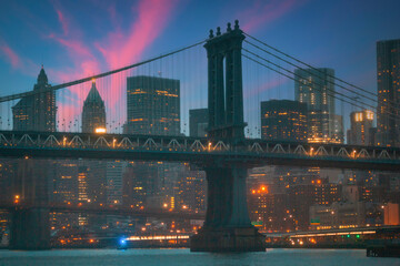Brooklyn Bridge at night