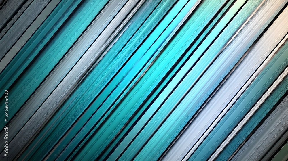 Poster parallel diagonal stripes of varied colors with highlights and shadows
