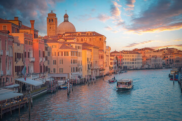 Naklejka premium Venice Canals at Sunset.