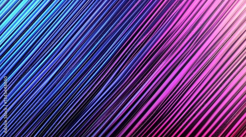 Poster diagonal lines of blue and pink creating gradient effects