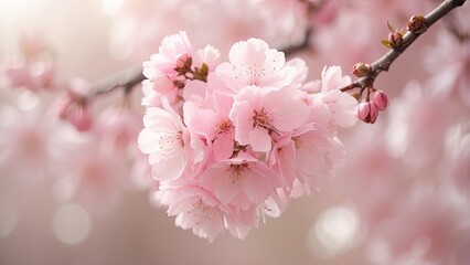 Obraz premium there is a pink flower with a blurry background