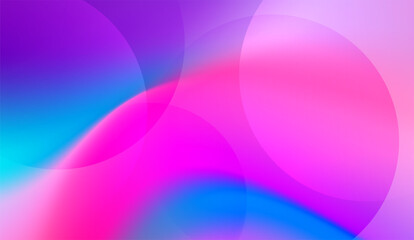 color background design. Fluid shapes composition with trendy gradients. Wavy geometric background.