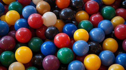 Colorful Plastic Balls Background Texture