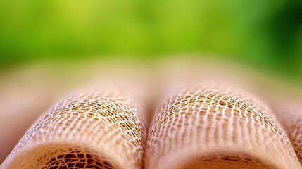 Folded, netted fabric