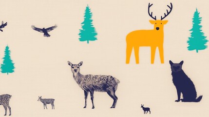 Forest Animals Illustration