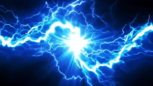 Electric Arcs, Mesmerizing Animation of Blue Energy and Light