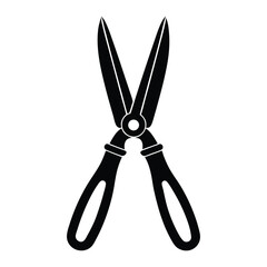 garden scissors isolated on white background.