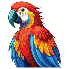 Obraz premium blue and yellow macaw parrot